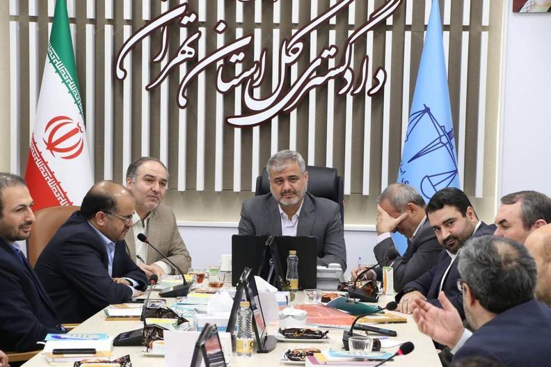نشست مشترک ستاد امر به معروف و نهی از منکر استان تهران با دادگستری کل استان تهران با حضور روح الله مومن نسب و علی القاصی